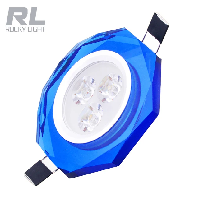 
CE ROHS approved 230V Red crystal mirror recessed led ceiling lamp for decorate 