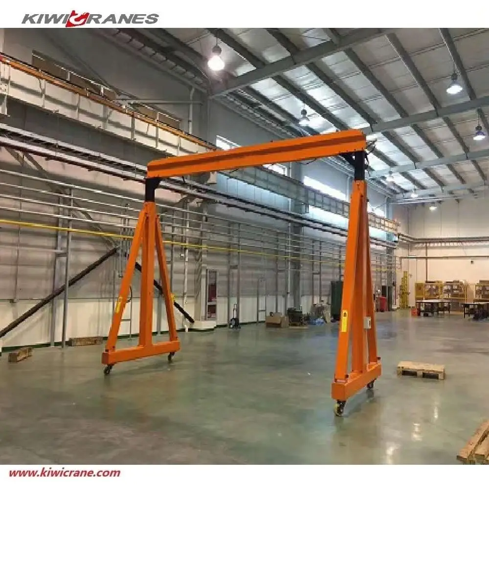 Low cost electric mobile moving adjustable 1 ton mini type portable gantry crane for sale