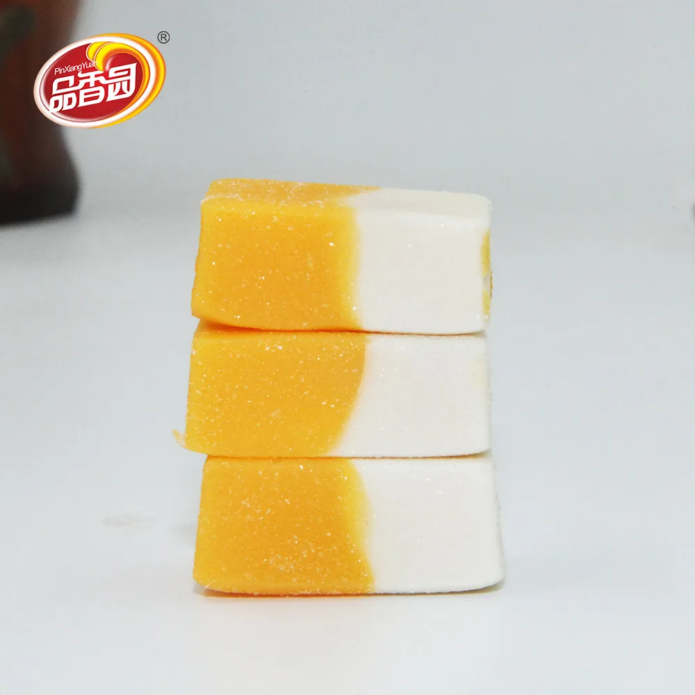 Halal gummy real fruit soft jelly confectionery made from China manufacturer bulk candy