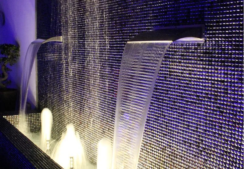 Самая низкая цена, украшение из нержавеющей стали, лезвие для воды, уличный бассейн, водопад