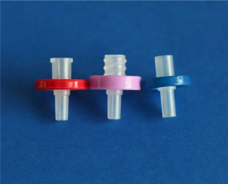 MCE/CN-CA PP PTFE Nylon PES PVDF GF membrane 13 25 33mm Syringe Filter with female luer lock fitting