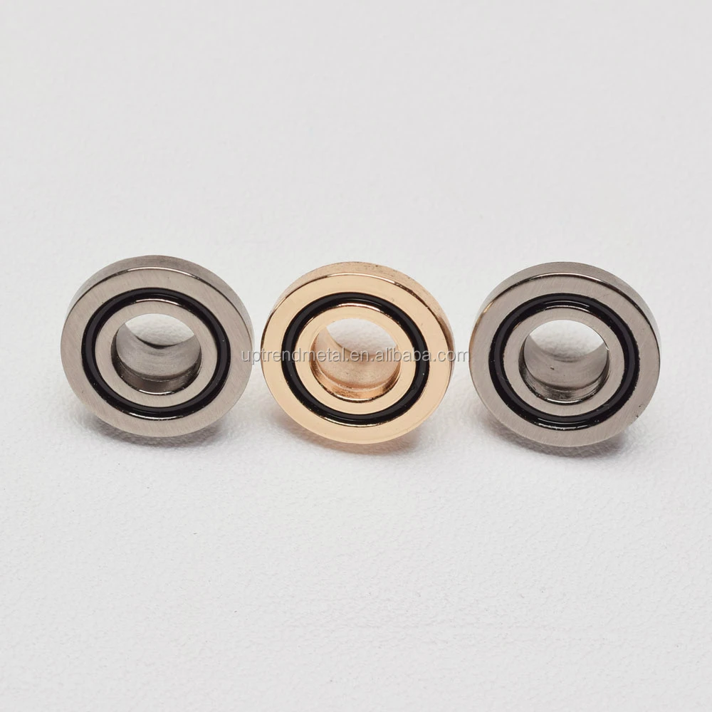 Metal black round eyelets for shoes
