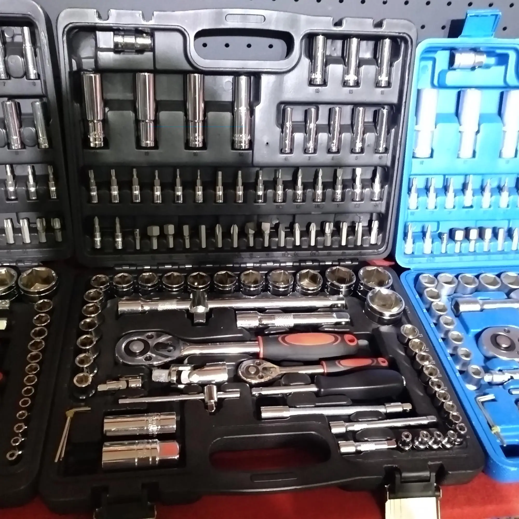 mirror surface 108pcs Socket Wrench Set 1/2' Drive Box Spanner Auto Repair Tool Hand Tool 94 pcs Socket Set