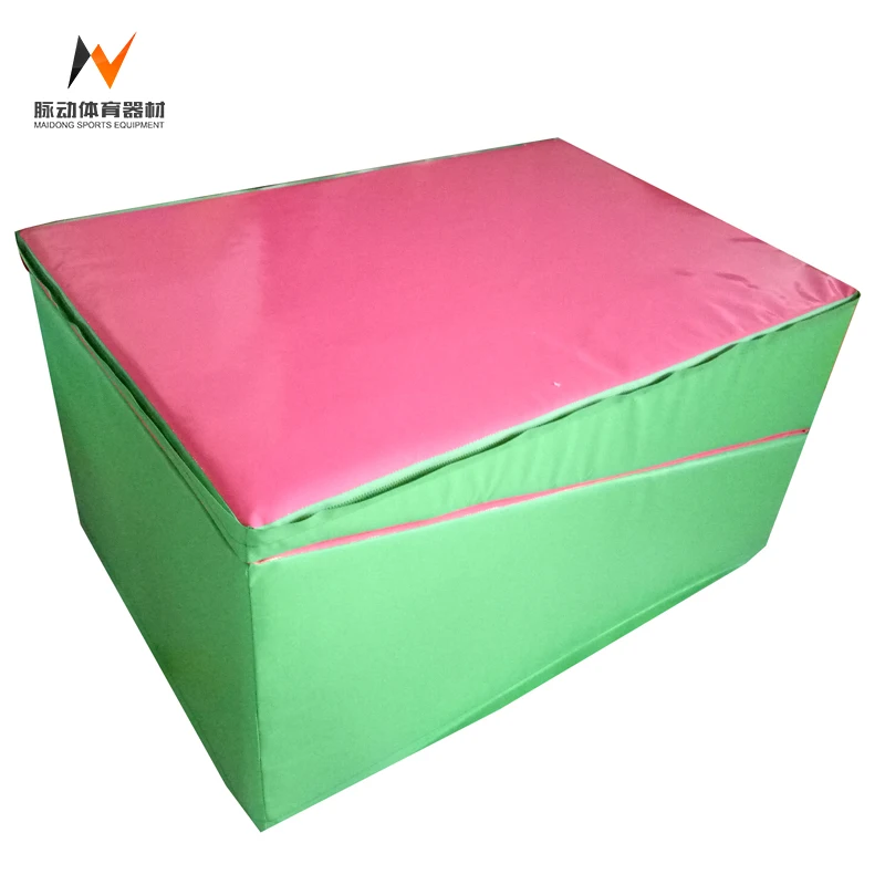 Folding Incline Mat Slope Cheese Gymnastics Gym Exercise Aerobics Tumbling Wedge