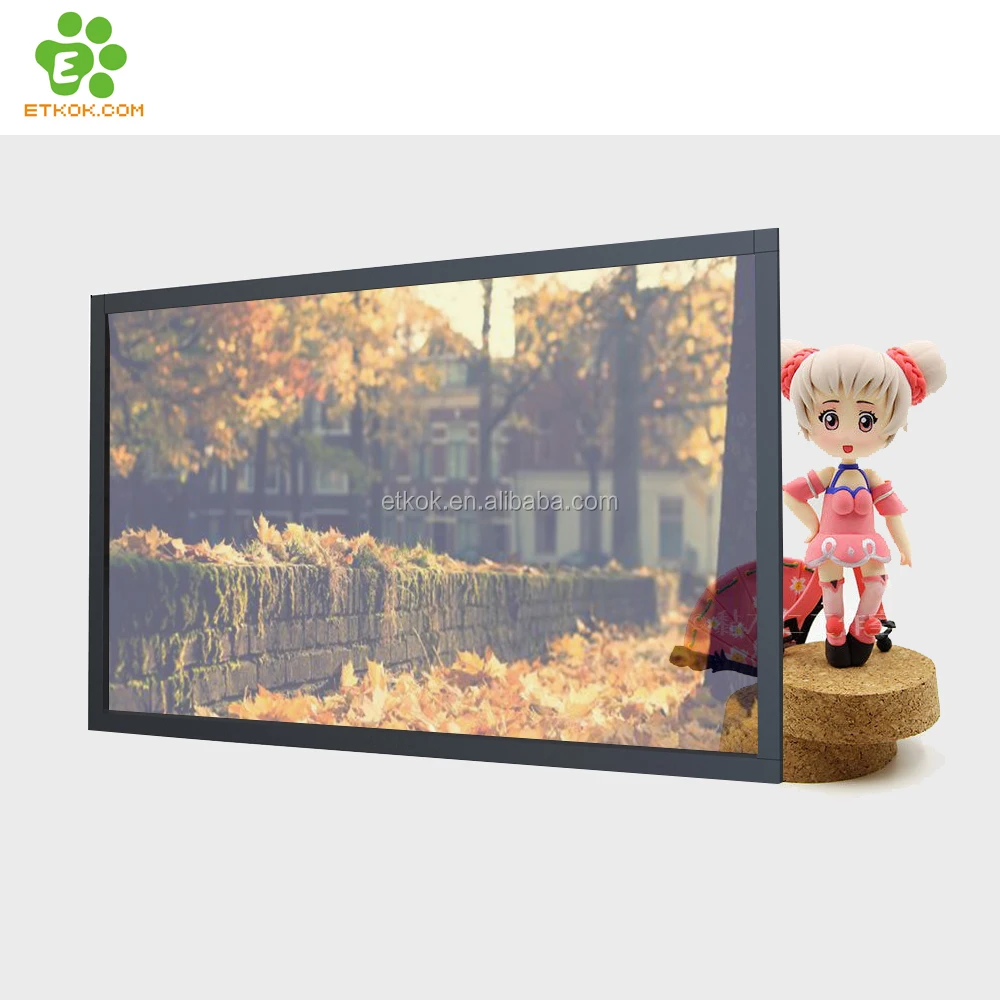 Trade assurance 55 inch transparent LCD TV panel display with 1920*1080 resolution