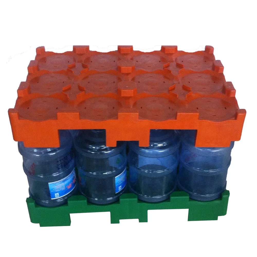 240 Kg Load 12pcs  5 Gallon Bottles Drinking Water Bucket Pallet