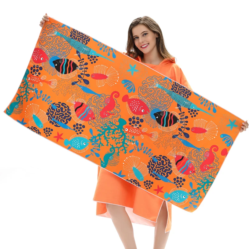 Poncho Towel For Adults Wholesale Adult Hooded Poncho Beach Towel