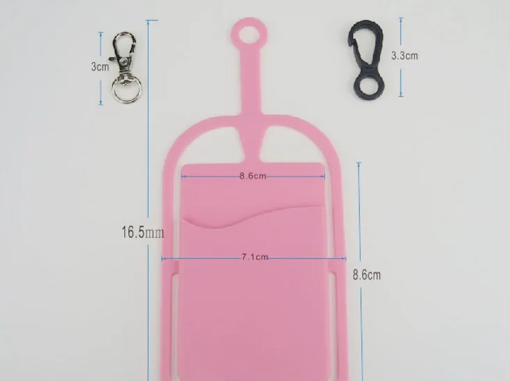 
Pouch Pocket Tie Sling Necklace Silicone Strappy Phone Holder Lanyard 