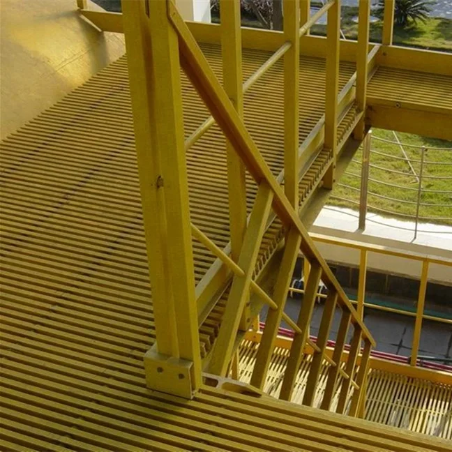 Industry frp handrail with kickplate for stairs