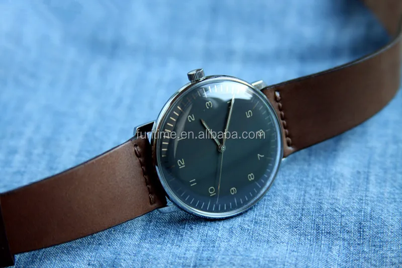 super slim brand automatic watches with domed glass for men wrist watches