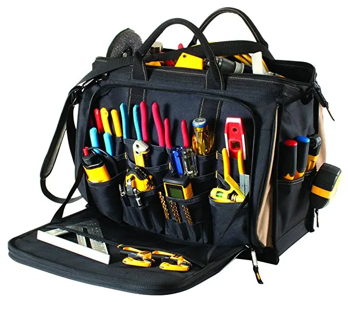 
High Quality Tote Carrier Service Kit Plumber Carpenter Technician Electrician Electrical Heavy Duty Tool Bag 