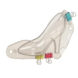 Пользовательская обувь на высоком каблуке 3D поликарбонатная форма для шоколада пластиковая многоразовая из