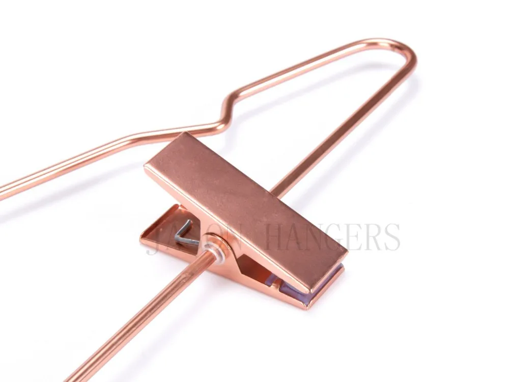 MH022 amazon hot-saling heavy duty rose gold metal wire copper hangers