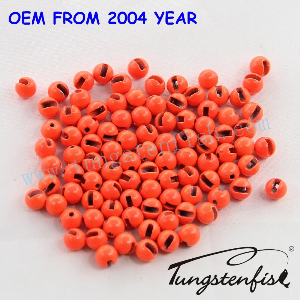 High quality Fly tying material Slotted Tungsten beads