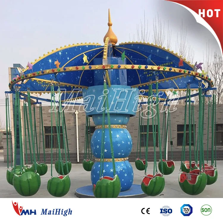 Theme park rides equipment simple flying chair for sale