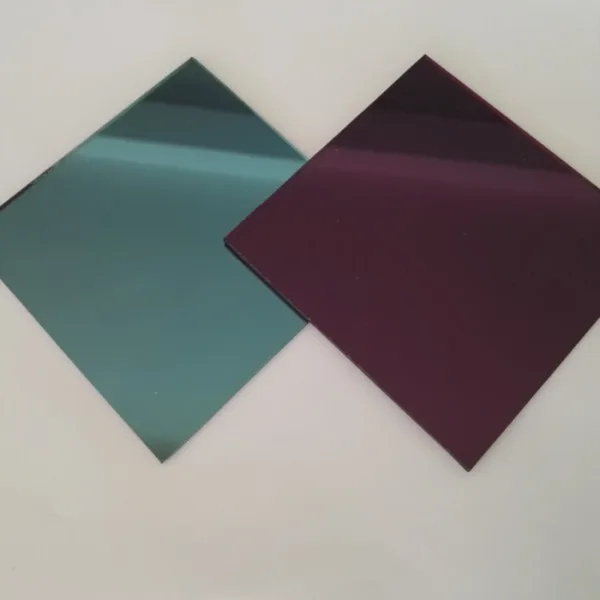 1-2mm High Quality Decorative Tinted and Clear Colored Glass Mirror , Coloured Float Mirror Glass, Colored Float Mirror