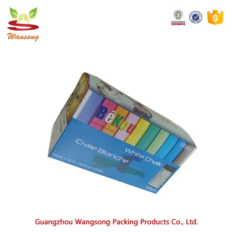 Cheap Price Custom Printed School Chalk Paper box packaging