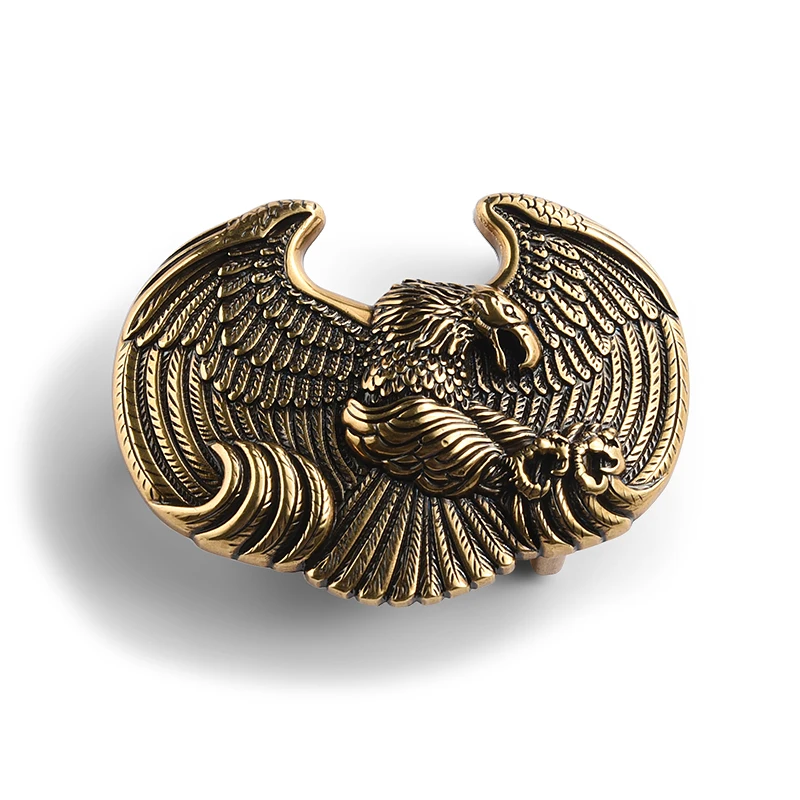 Double horse antique gold custom square metal belt buckle