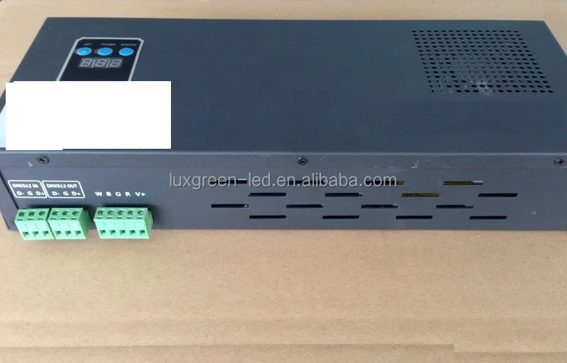 230V RGB RGBW 3CH 4CH DMX Decoder/DMX Controller with 350W Power supply built-in