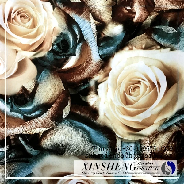 heat flower transfer printing paper with flower design paper