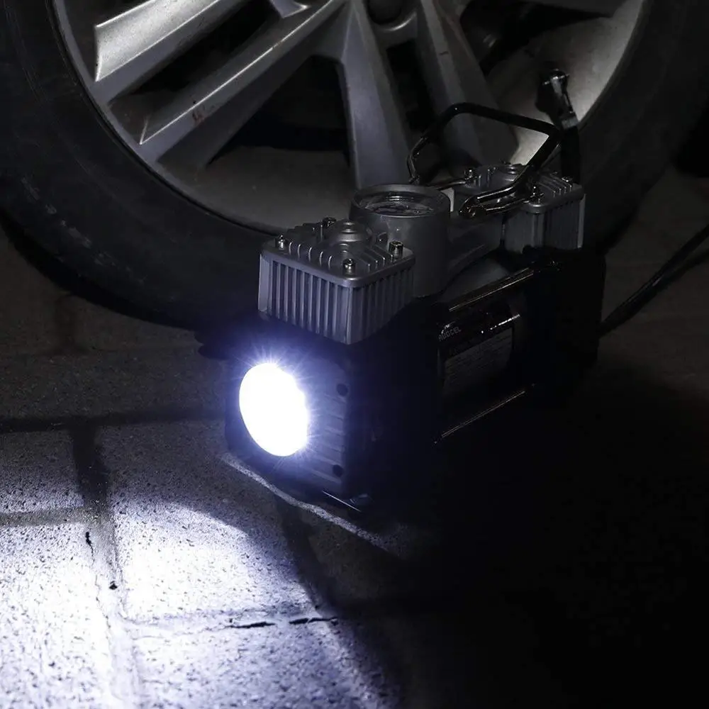 12 Volt Air Compressor, Portable Air Pump, 12 volt, Tire Inflator, Air Compressor by MasterFlow for Inflating Full Size 4 x4, Tr