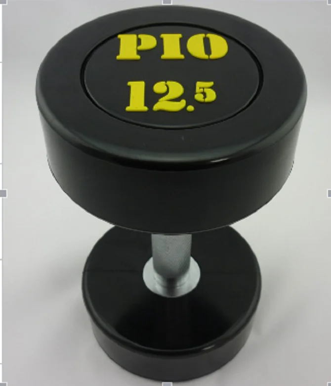 Gym Accessories Fixed Rubber/Chrome/CPU Dumbbell Free Weights Products