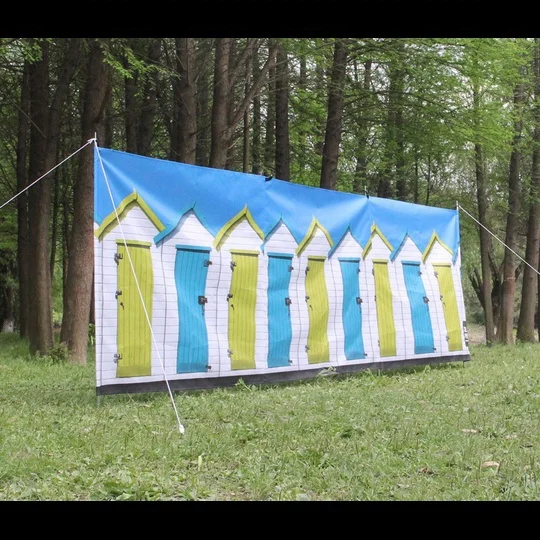 Windproof Beach Hut Outdoor Standard Printed Windbreak  beach shelter beach wind break
