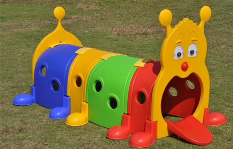 2016 hot sale!lovely Worm style kids play tunnel kids plastic tunnels for kids climbing tunnelQX-160E