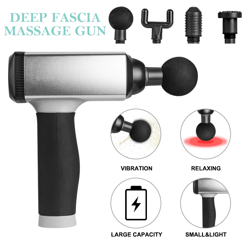 Portable Body Relax Cordless Muscle Vibration Massage Gun Massage Hammer Tool Fascia Gun