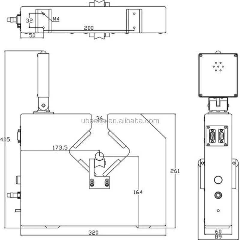 Precise non-contact online dynamic state Laser Diameter Detector for glass tube outside diameter