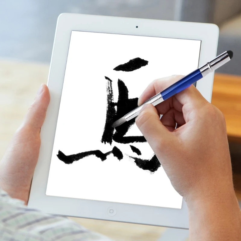 Universal 2 in 1 Capacitive Screen Brush & Stylus Pen For Ipad Mini Air 2 3 4 for Iphone for Samsung For Smart Phone Tablet PC