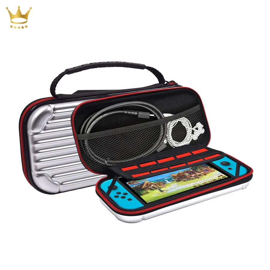 Crown ABS Hard Shell Pouch Case for Nin tendo Switch Joy Con Console Cable Gamecards
