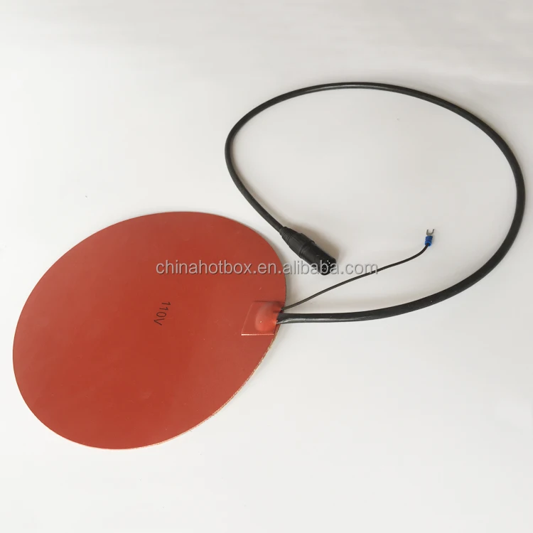 Round shape 3D Printer Heat Bed 110V 300W Silicone Rubber Heater customized diameter electric Heating Pad with NTC