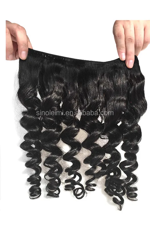 6a Grade Aunty Funmi Bouncy Curls machine Hair weft, Cheap Brazilian Hair bundles, Virgin Spiral Romance Curl Fumi Hair Weft