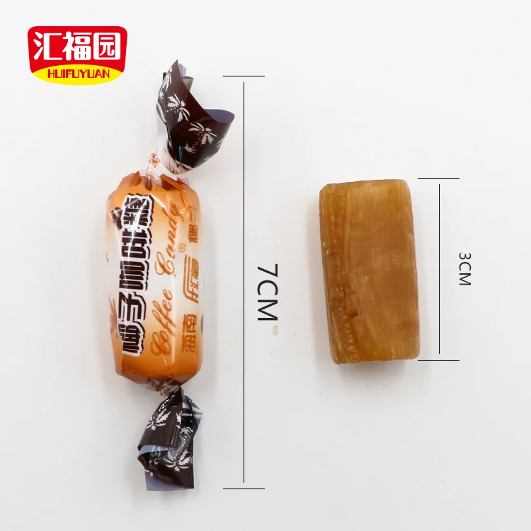 
Delicious coffee flavor hard coconut candy 