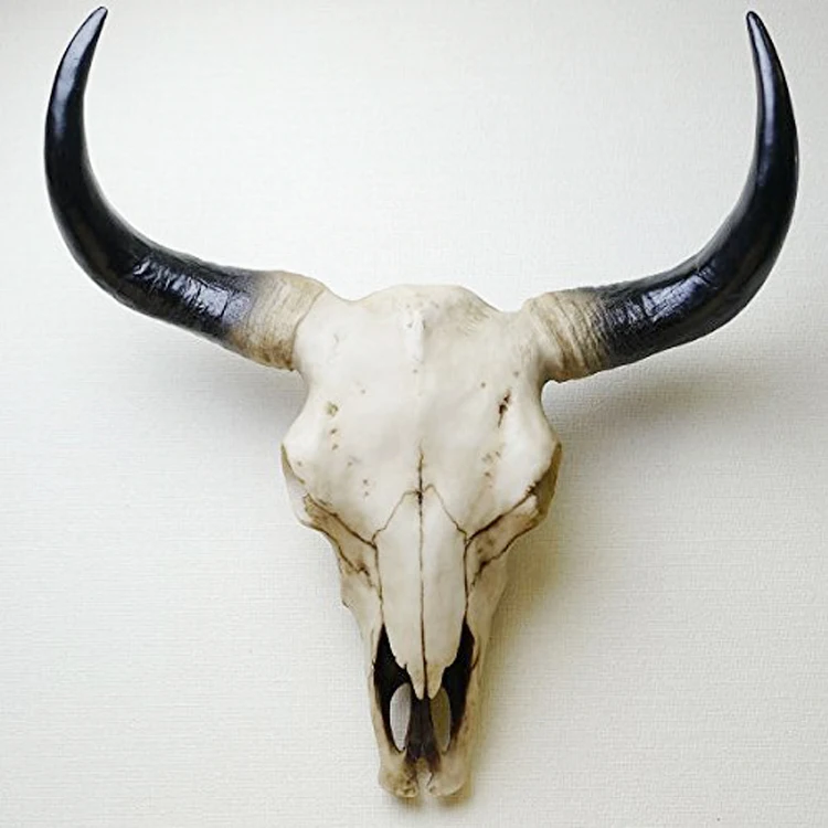 
Wholesale Head Wall Decoration Statues Resin Cow Skull 