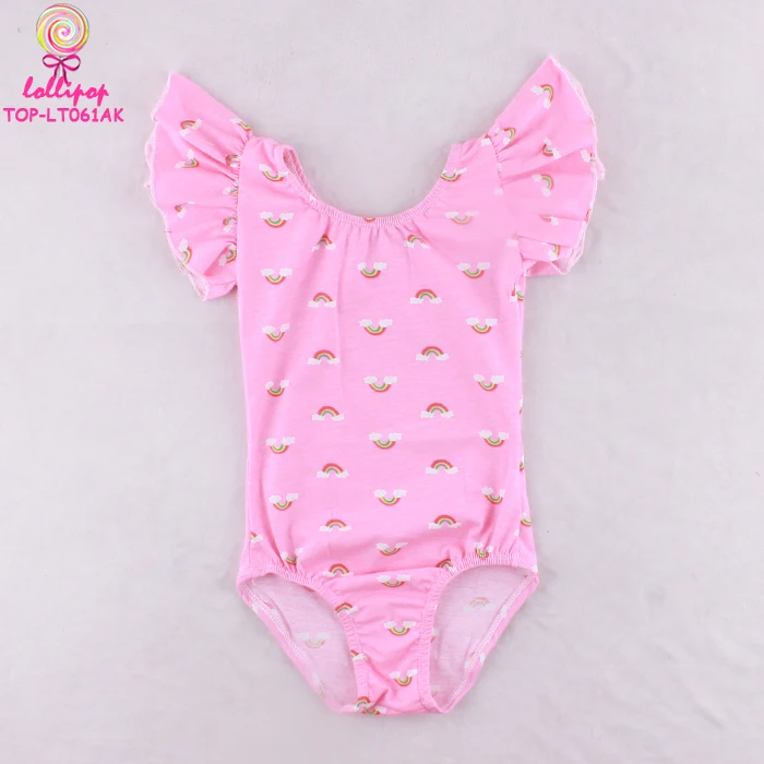 Flutter Sleeve Kids Dance Ballet Baby Clothes Baby Girls Toddler Solid Gymnastics Leotard