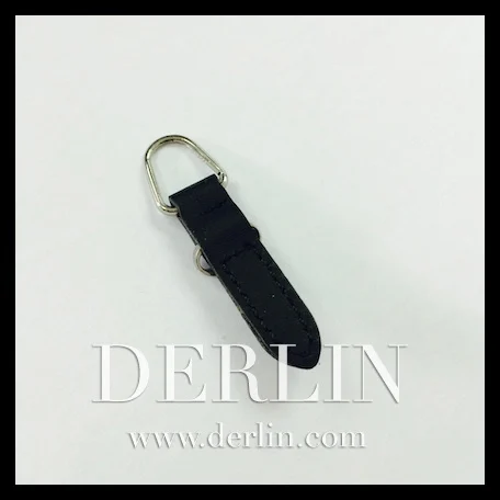 New Stylish Brown Leather PU Designer Slider Zipper Puller