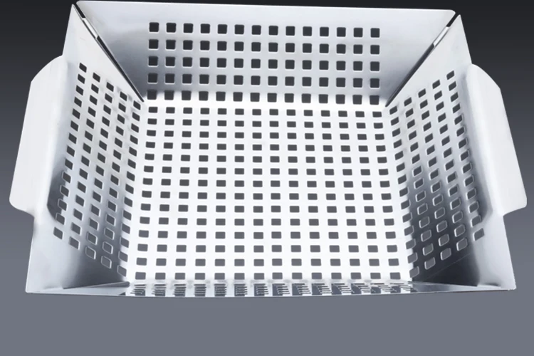 Stainless Steel Grill Basket Non Stick Vegetable Topper