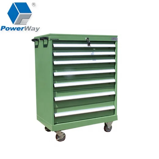 W564*D725*H1000 7 drawers metal tool chest roller cabinet garage used tool trolley