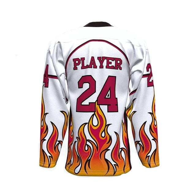 Flames Design USA Hockey Jersey Cheap Hockey Jerseys