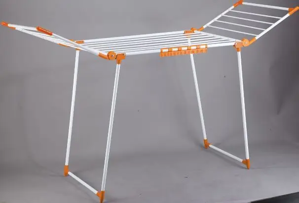 OEM&Wholesaler 551-9A 2019 newest luxury free standing metal clothes drying rack with foldable wings