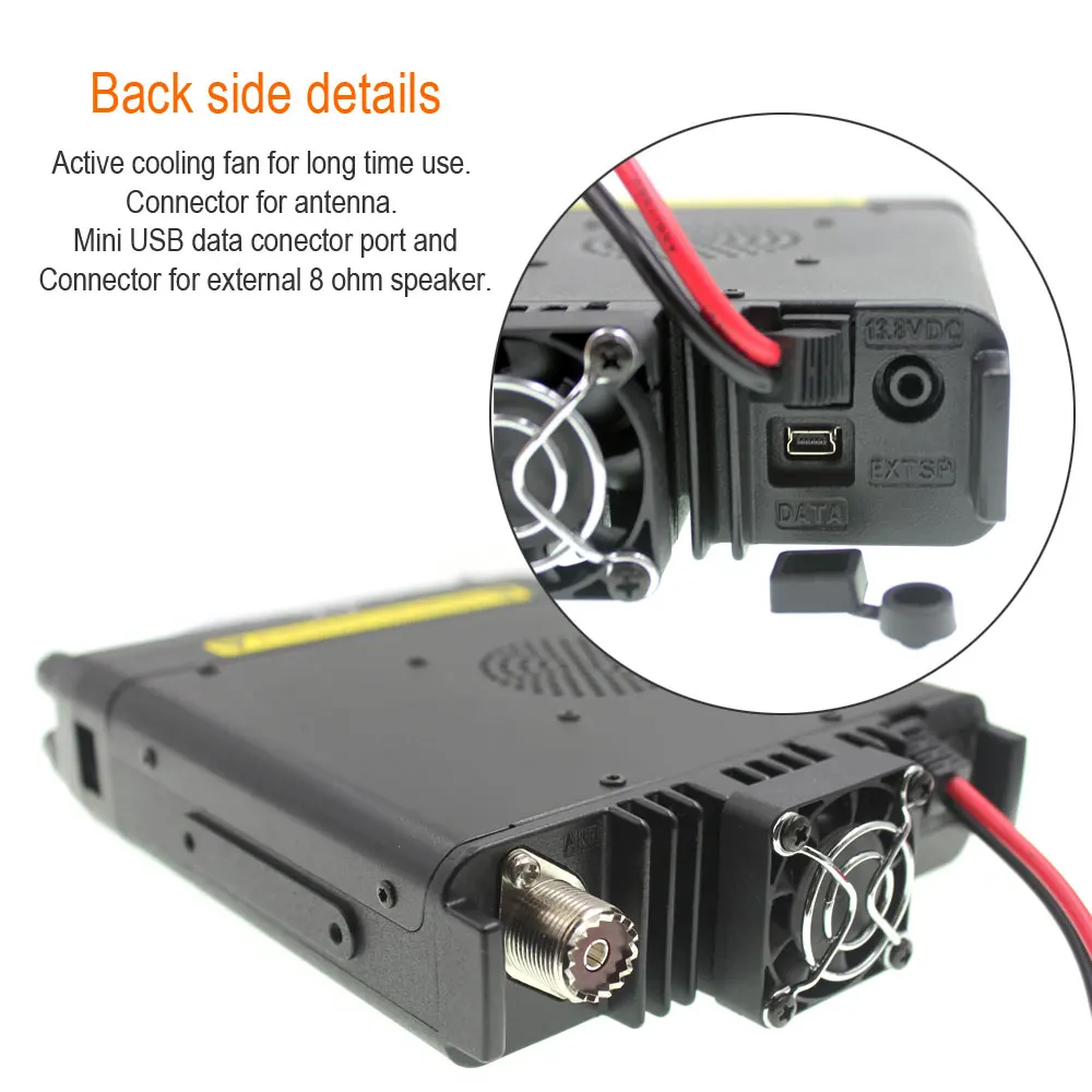 TYT TH-7800 50W Dual Band 136-174/400-480MHz Mobile Radio Amateur HF/VHF/UHF Transceiver