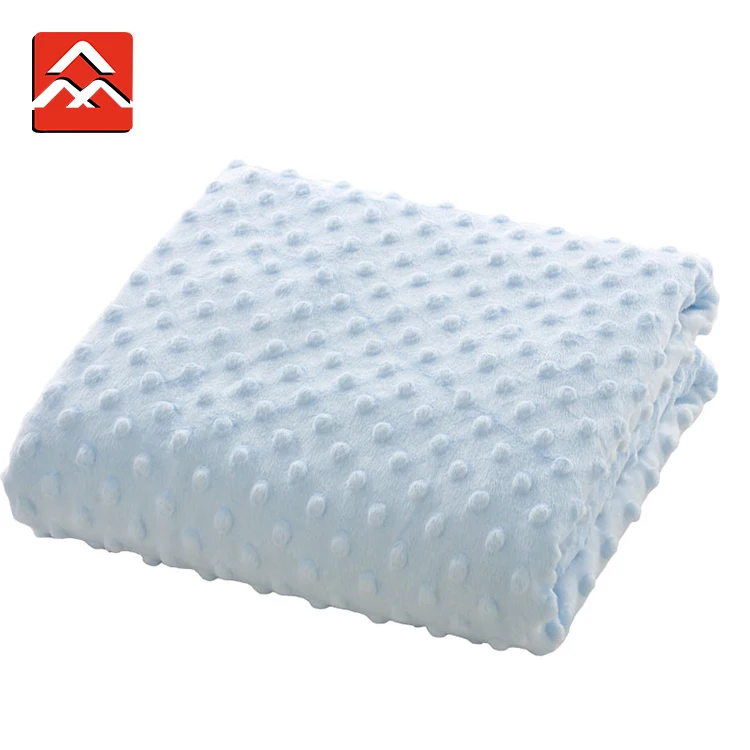 
Luxury Softextile Minky Dot Thick Fleece Knitted Baby Blankets Wholesale 