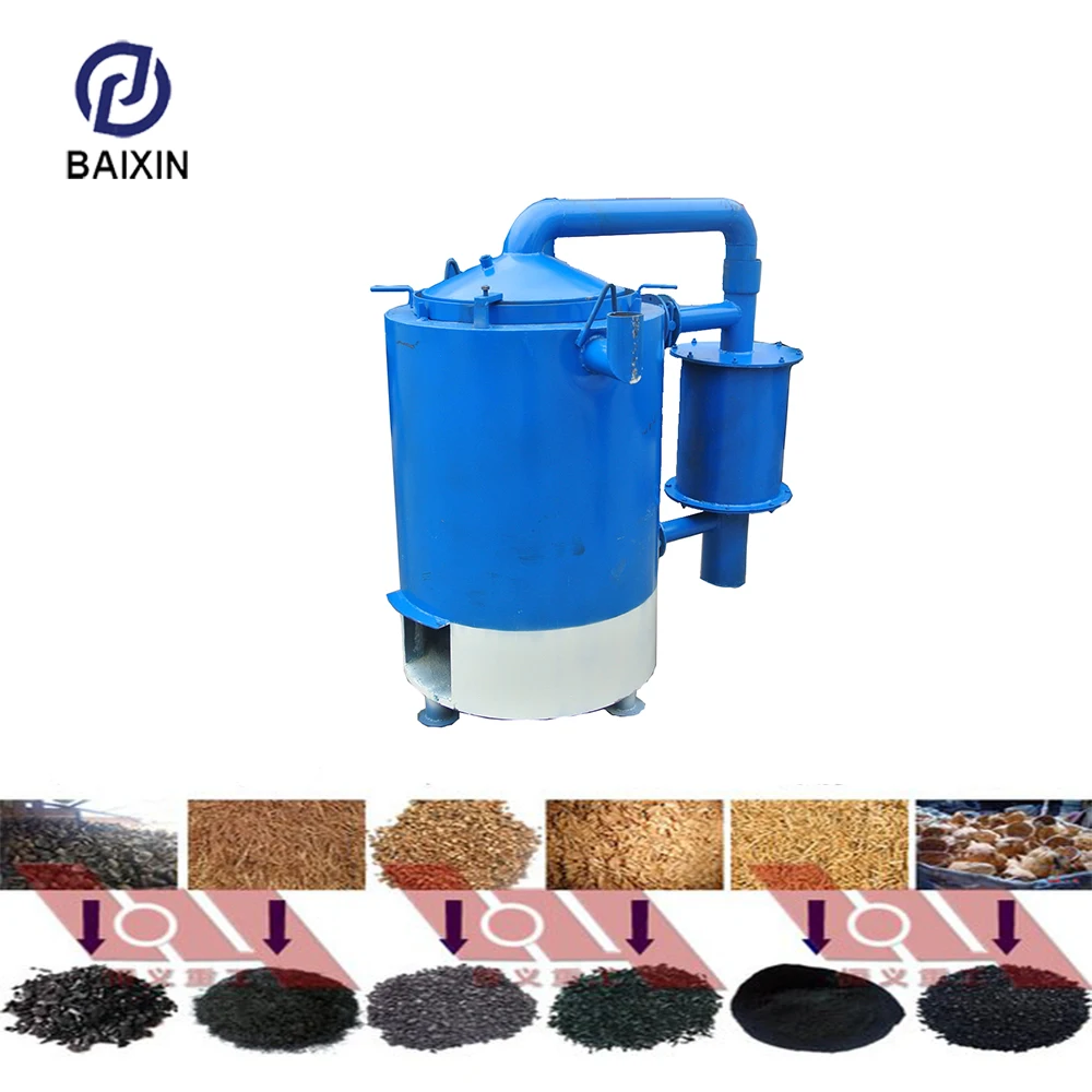 Smokeless charcoal production kiln/charcoal making machine plant/charcoal making oven