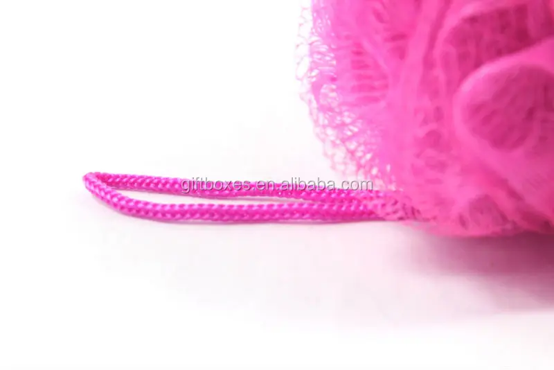 Good quality colorful body exfoliating cheap mesh bath sponge