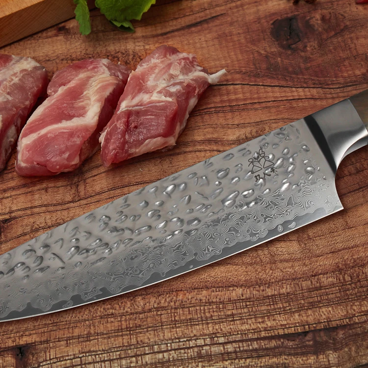Hot Sell High Quality Kitchen 8 Inch Damascus high carbon stainless steel Chef Knife
