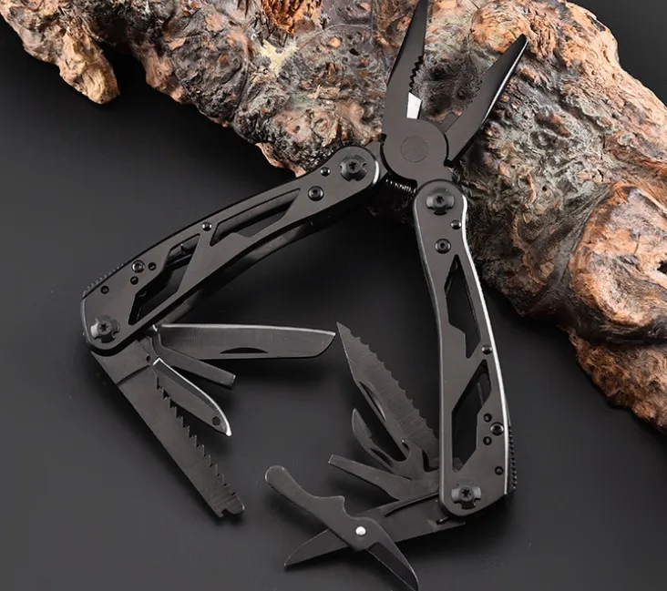 Outdoor camping gear multipurpose tool combat folding knife