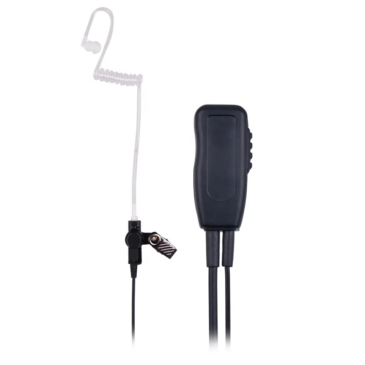 Walkie talkie headset clear tube headset with Quick Disconnect for Motorola Icom Kenwood HTY Midland two way radio brands