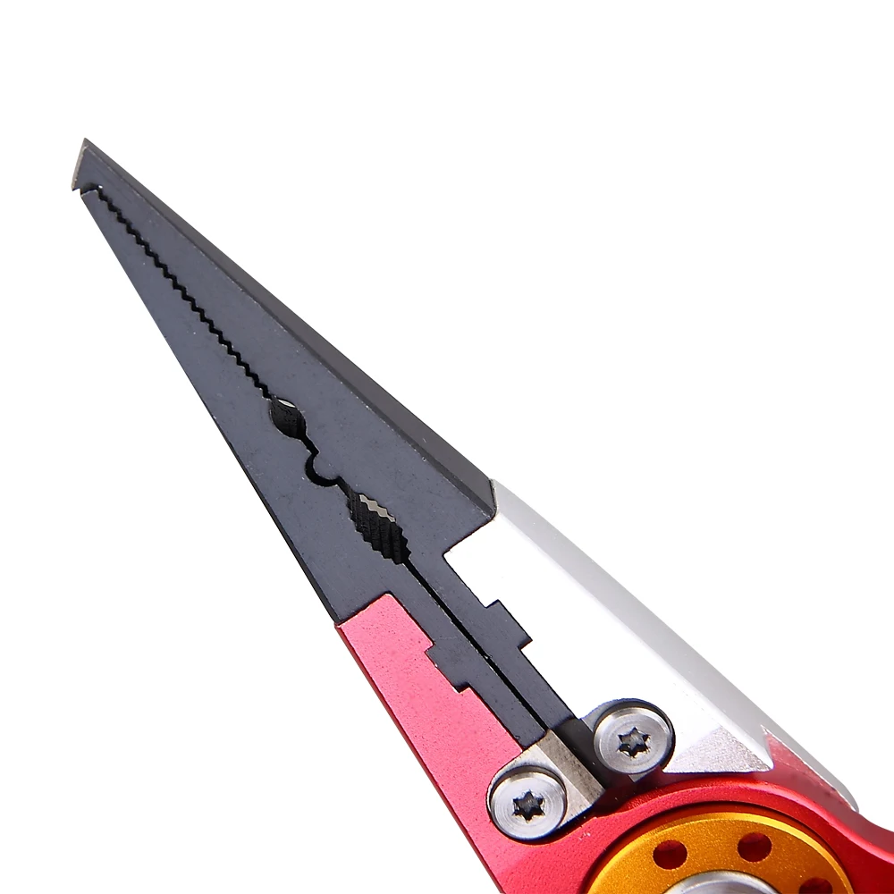 
Fly Fishing Supplies Lure split ring plier hook remover Aluminum Long nose fishing tools Fishing pliers 